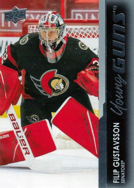 Filip Gustavsson #225 Hockey Cards 2021 Upper Deck