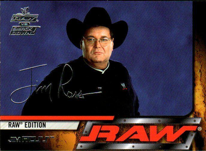 Jim Ross #5 Wrestling Cards 2002 Fleer WWE Raw vs Smackdown