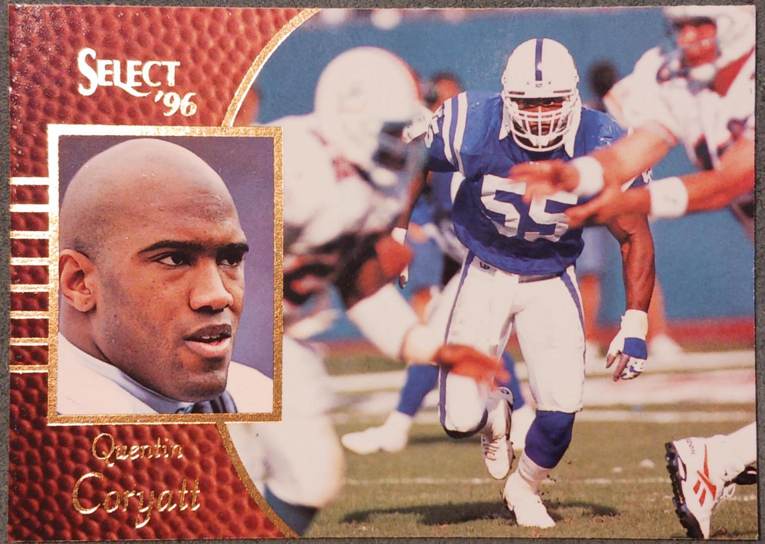 Quentin Coryatt #17 Football Cards 1996 Select