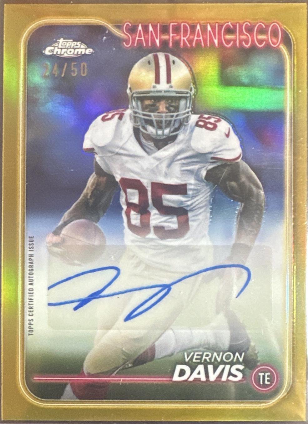 Vernon Davis [Gold Refractor] #CLA-VDA