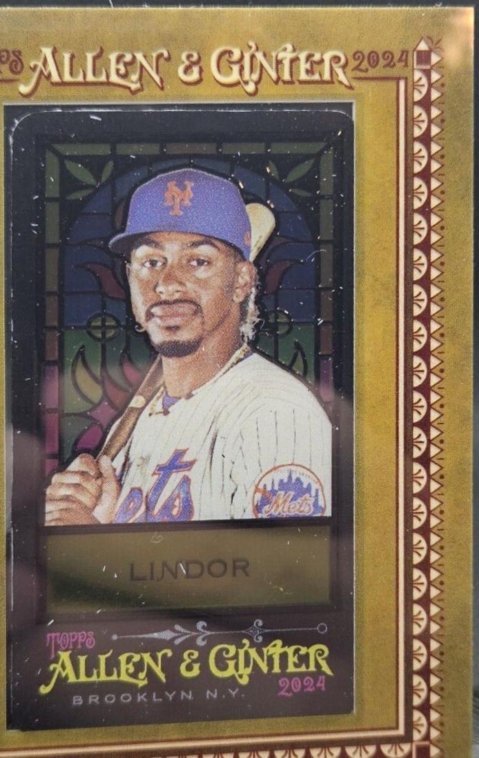Francisco Lindor #73 2024 Topps Allen & Ginter Stained Glass Mini Baseball