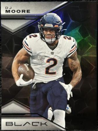 DJ Moore #3 Football Cards 2023 Panini Black