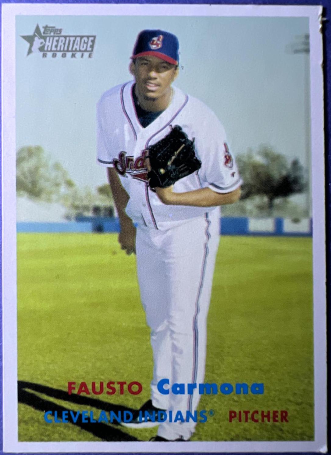 Fausto Carmona #150 Baseball Cards 2006 Topps Heritage