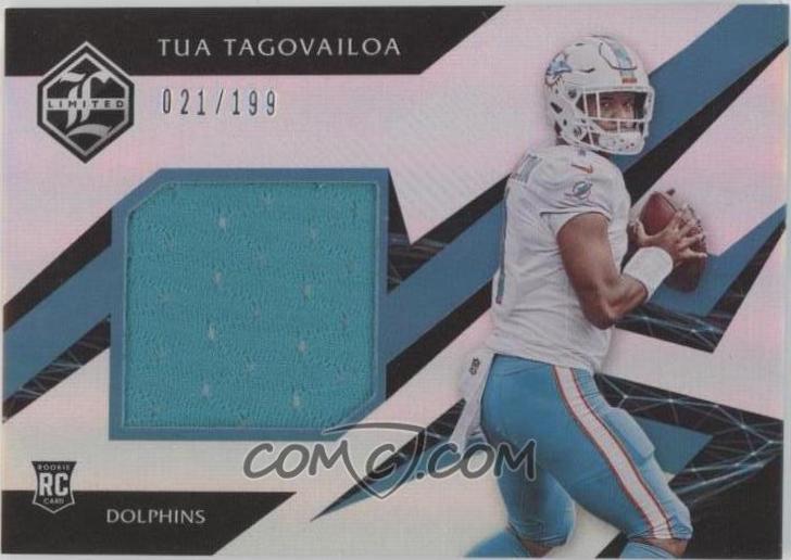 Tua Tagovailoa #RJ-TT Football Cards 2020 Panini Limited Rookie Jumbo Jerseys