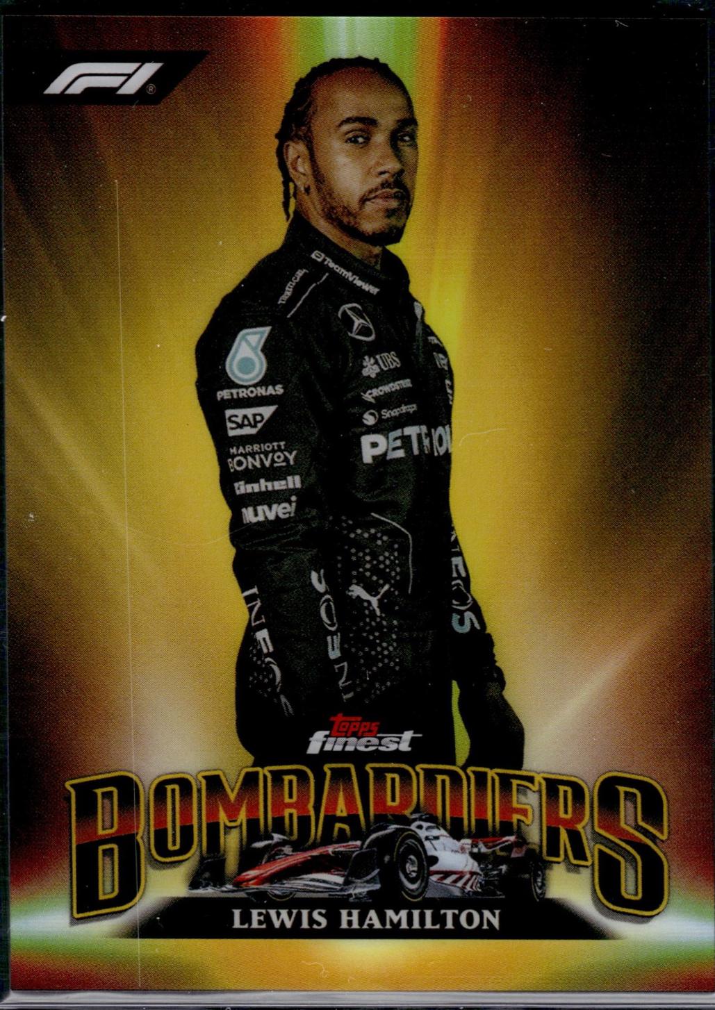 Lewis Hamilton #BB-6 Racing Cards 2024 Topps Finest Formula 1 Bombardiers
