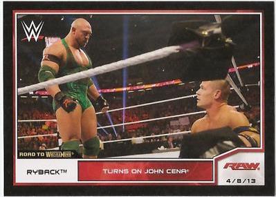 Ryback #3 Wrestling Cards 2014 Topps WWE Road to Wrestlemania