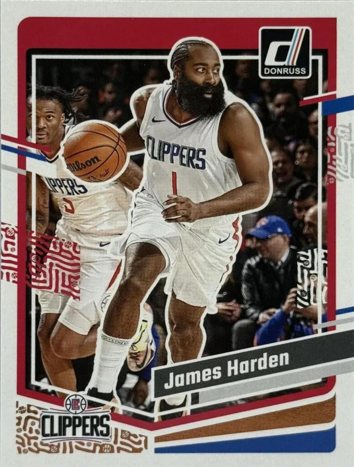 James Harden #63 Basketball Cards 2023 Panini Donruss