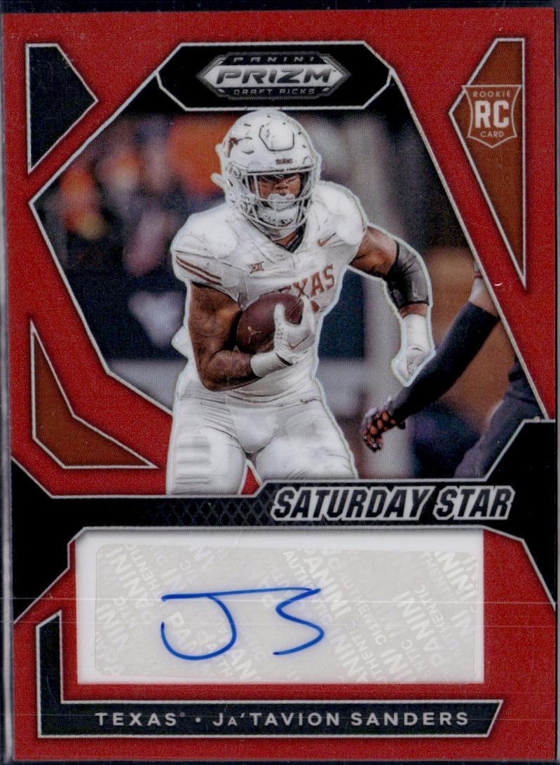 Ja'Tavion Sanders #SSS-JSS 2024 Panini Prizm Draft Picks Saturday Star Signature Football