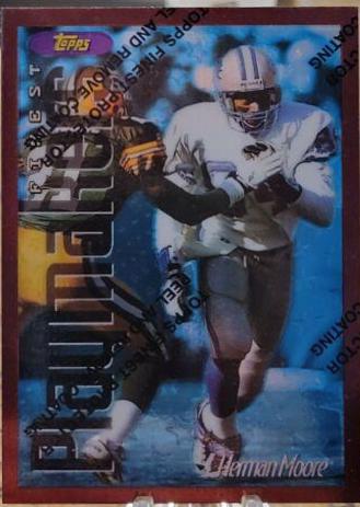 Herman Moore #10 Football Cards 1996 Topps Finest