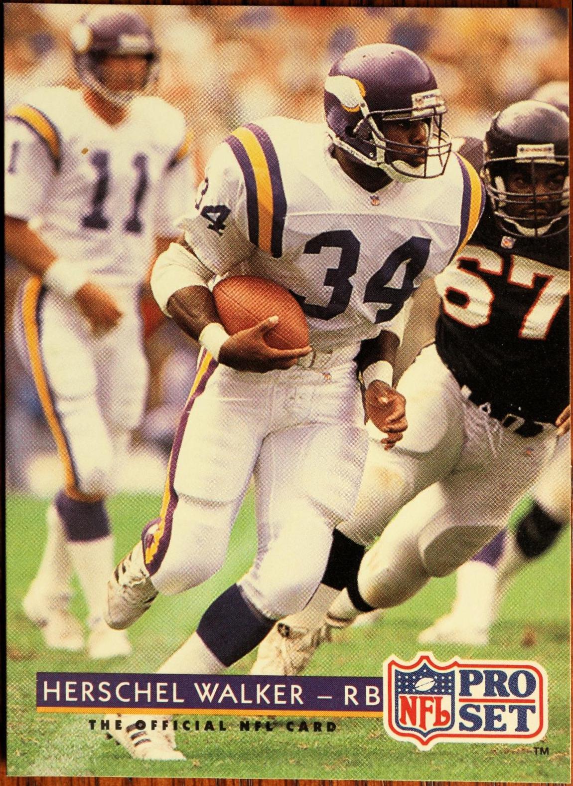 Herschel Walker #241 Football Cards 1992 Pro Set