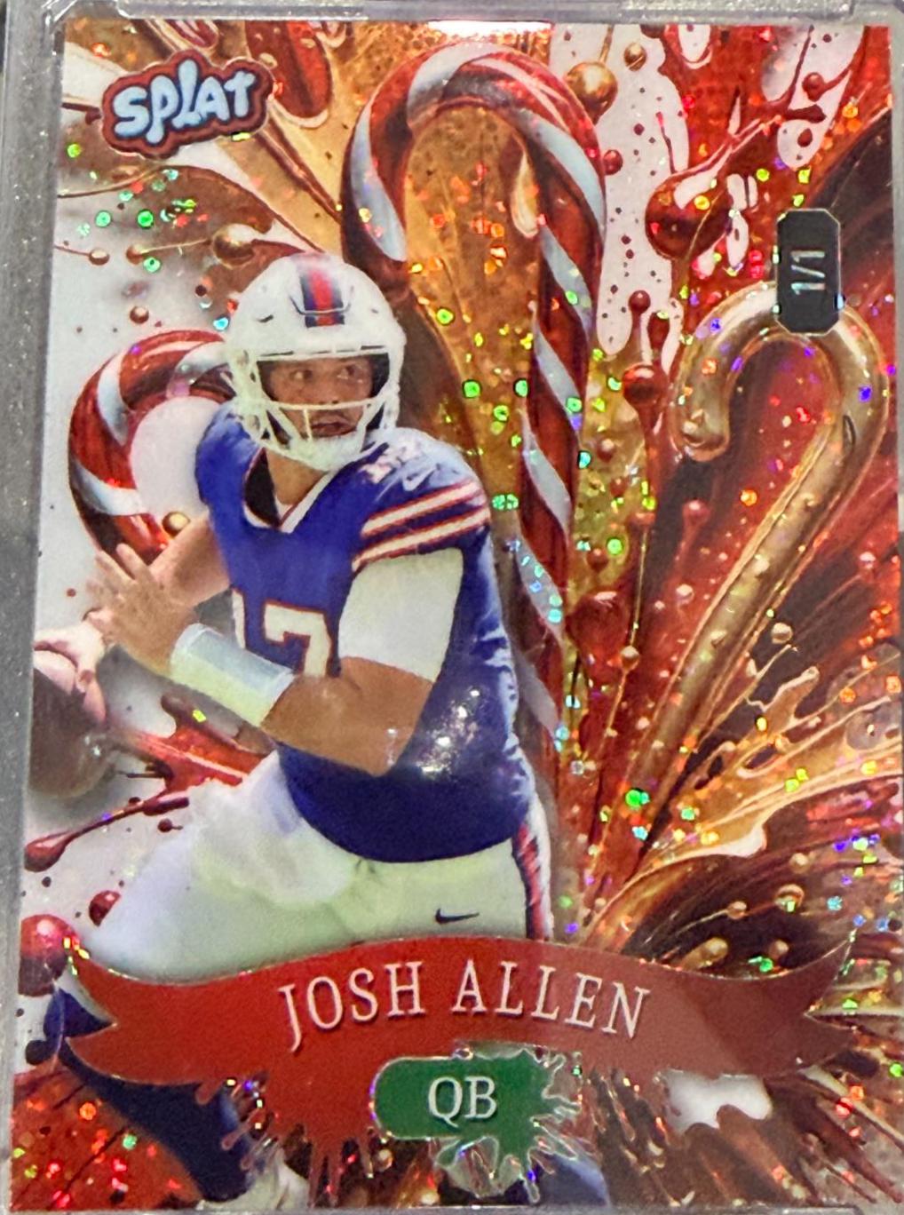 Josh Allen #SCFCCA2-JA Prices | 2025 Wild Card Splat Holiday | Football ...