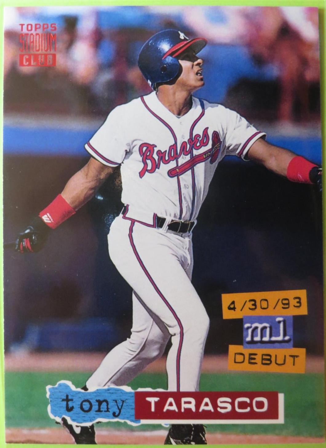 Tony Tarasco #272 Baseball Cards 1994 Stadium Club