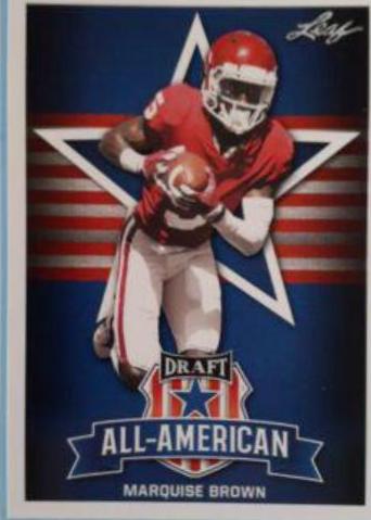 Marquise Brown #78 Football Cards 2019 Leaf Draft