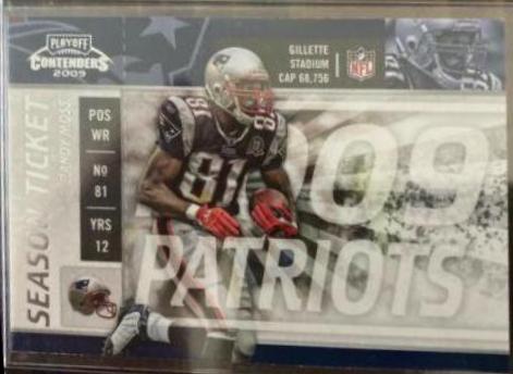 Randy Moss #58 2009 Playoff Contenders Football