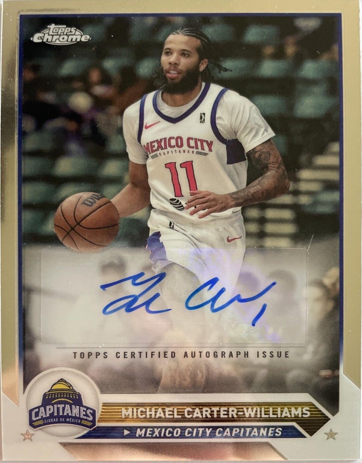 Michael Carter-Williams #AC-MC Basketball Cards 2023 Topps G-League Chrome Autograph