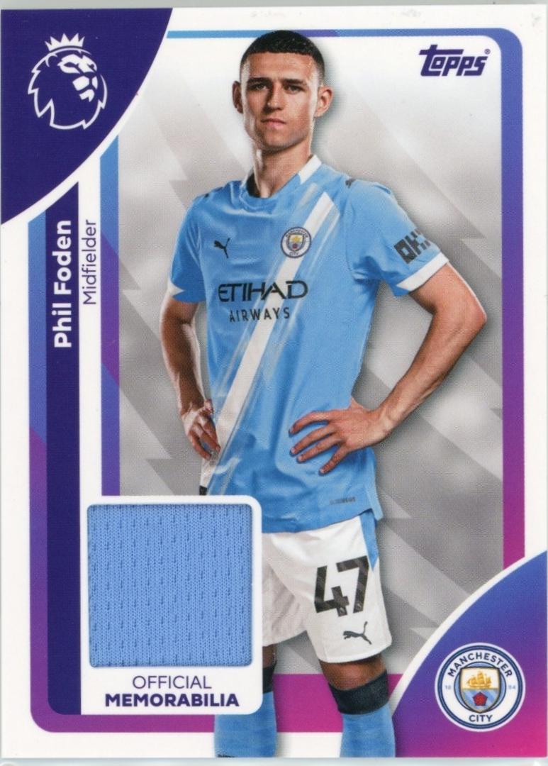 Phil Foden #RE-PF 2025 Topps Premier League Relic