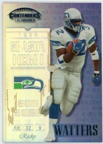 Ricky Watters #135 Football Cards 1999 Playoff Contenders Ssd
