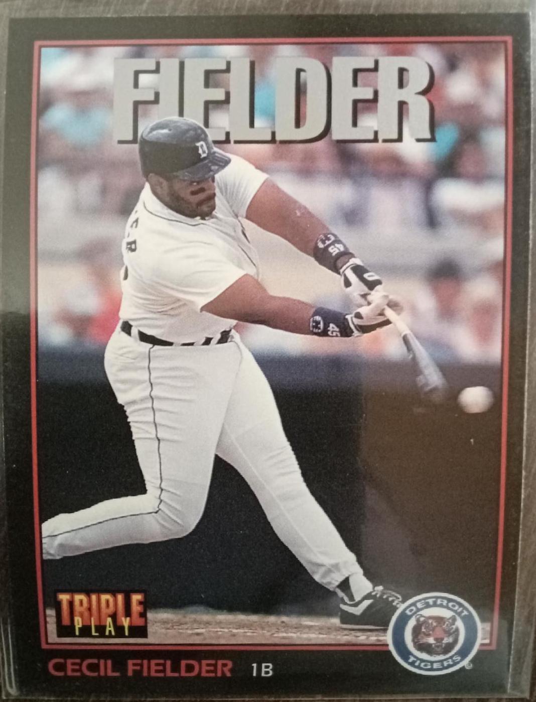 Cecil fielder #5 Baseball Cards 1993 Panini Donruss Triple Play