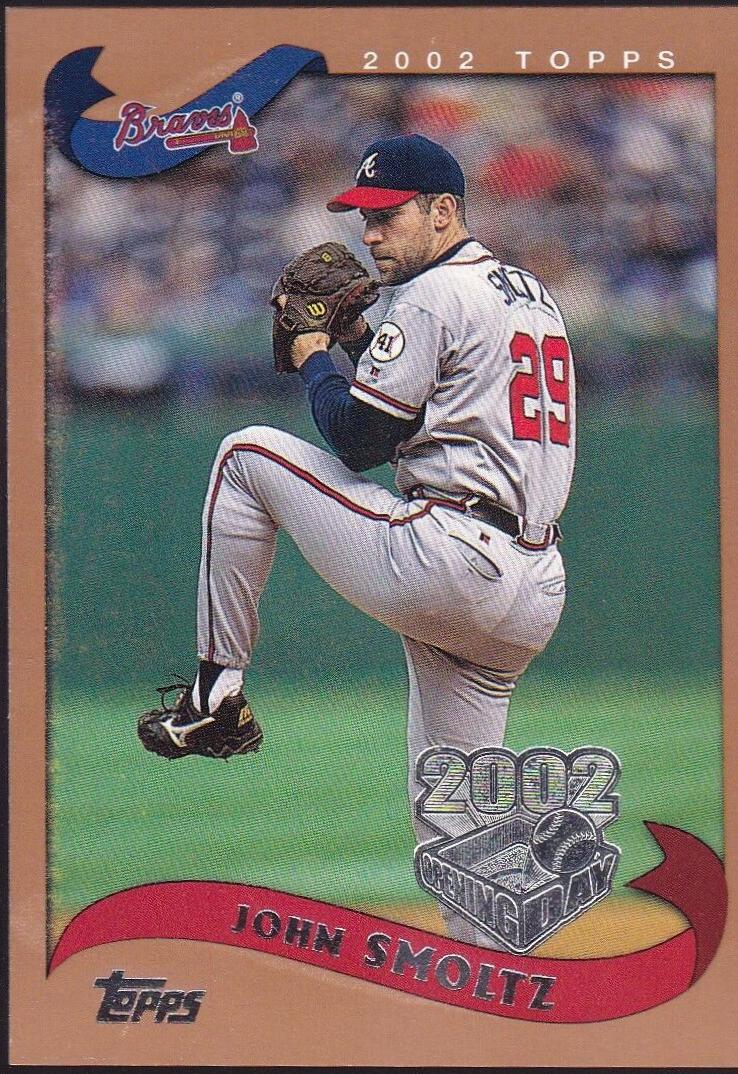 John Smoltz #46 Baseball Cards 2002 Topps Opening Day