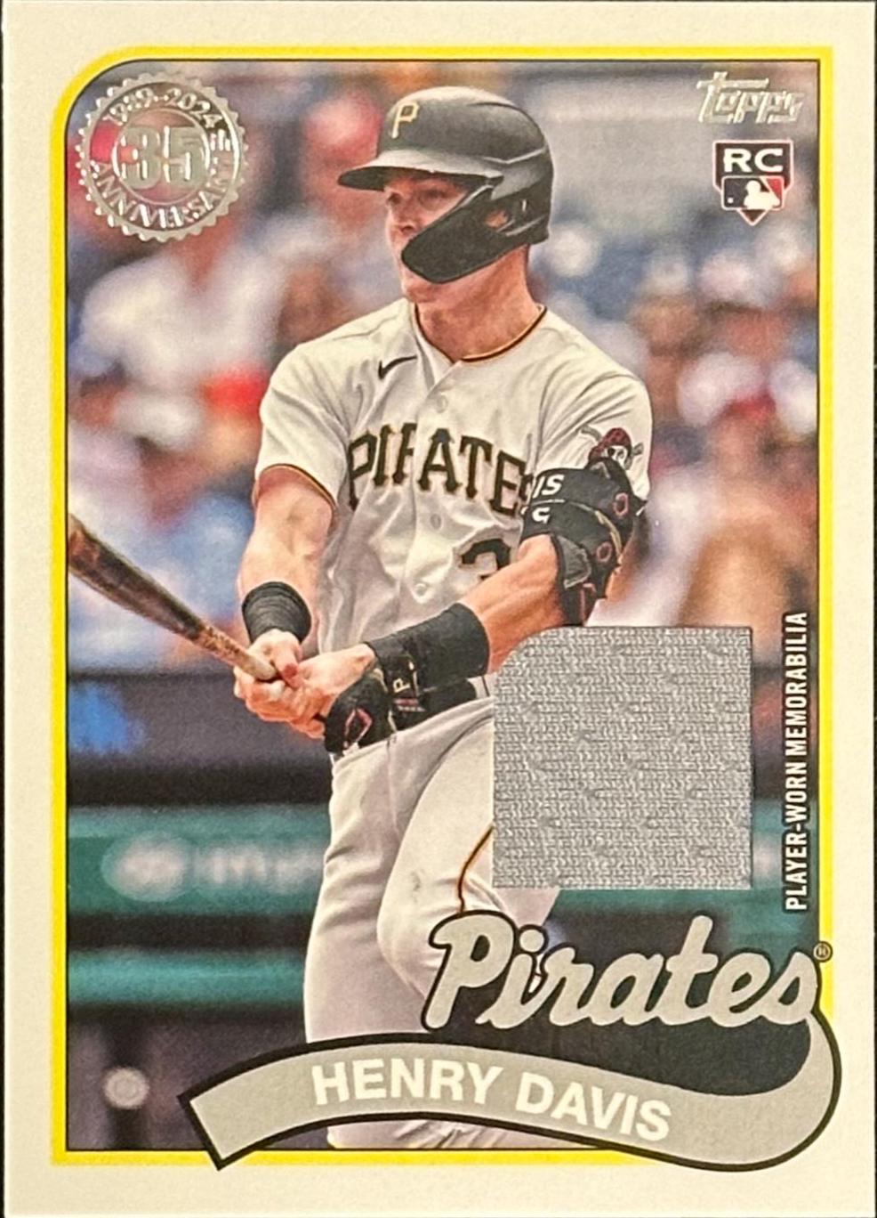 Henry Davis #89BR-HD Baseball Cards 2024 Topps 1989 Relic