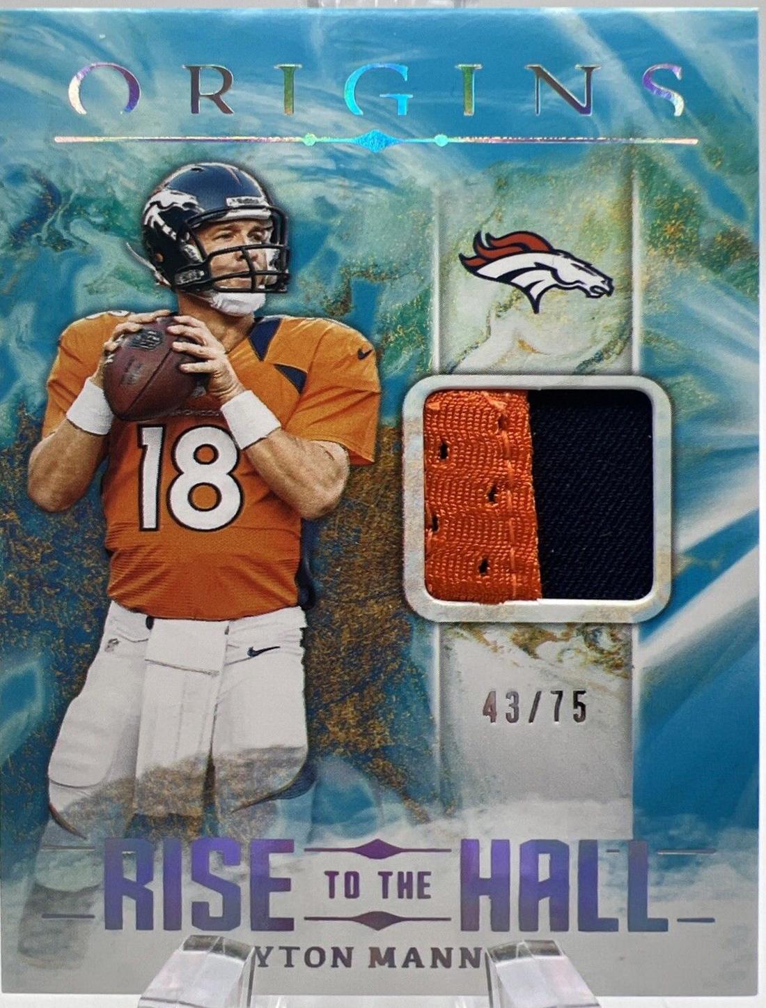 Peyton Manning [Turquoise] #RTH-PMA Prices | 2024 Panini Origins Rise ...