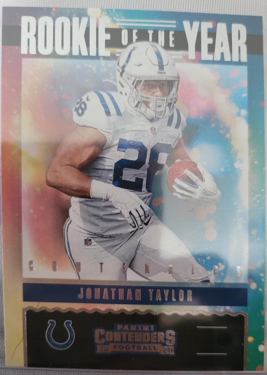 Jonathan Taylor #RY-JTA Football Cards 2020 Panini Contenders Optic Rookie of the Year