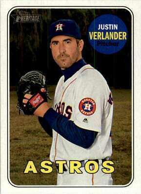 Justin Verlander #58 2018 Topps Heritage Baseball