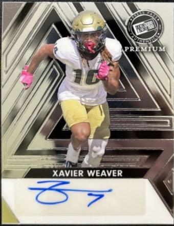 Xavier Weaver #BA-XW1 2024 Leaf Autograph Football