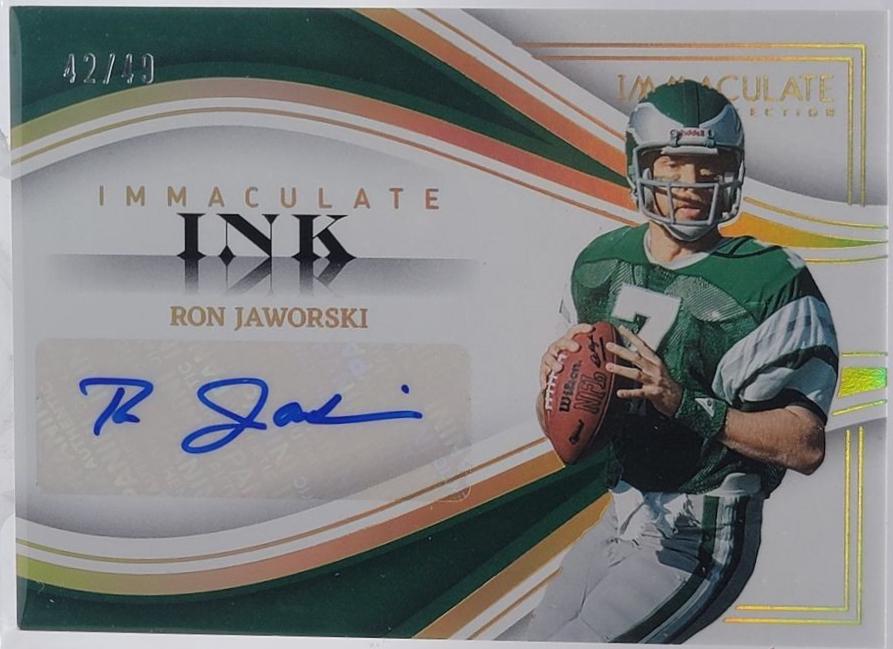 Ron Jaworski #16 Football Cards 2023 Panini Immaculate Ink