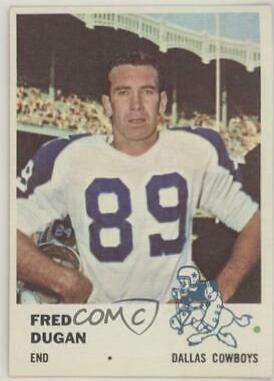 Fred Dugan #44 Football Cards 1961 Fleer
