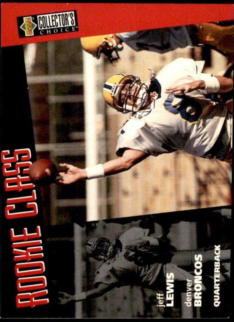 Jeff Lewis #40 Football Cards 1996 Collector's Choice