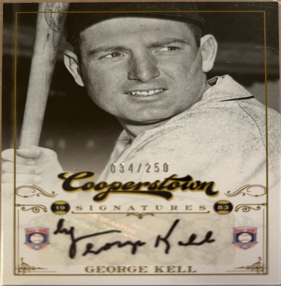 George Kell #HOF-GK Baseball Cards 2012 Panini Cooperstown Signatures