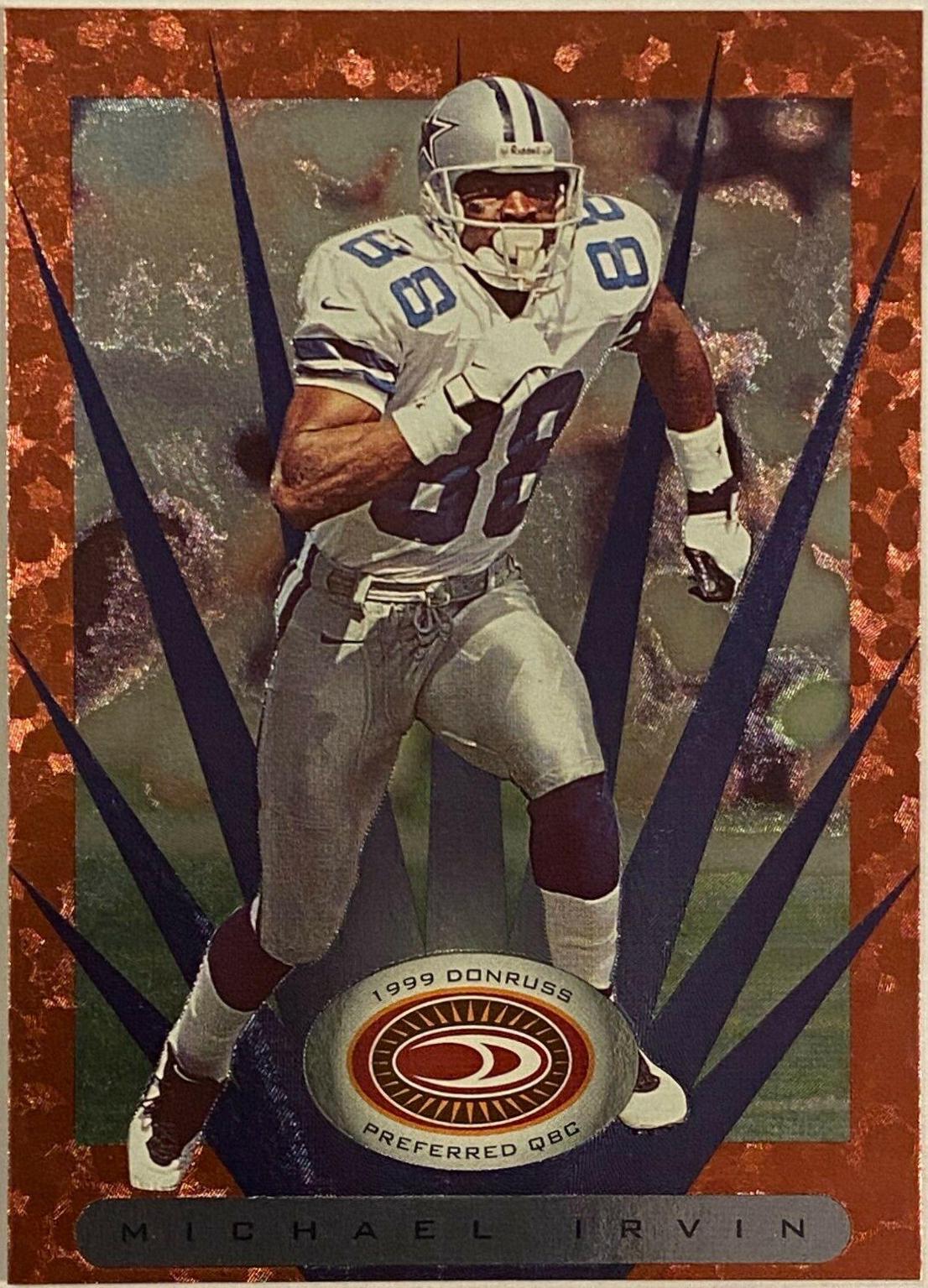 Michael Irvin #20 Football Cards 1999 Panini Donruss Preferred