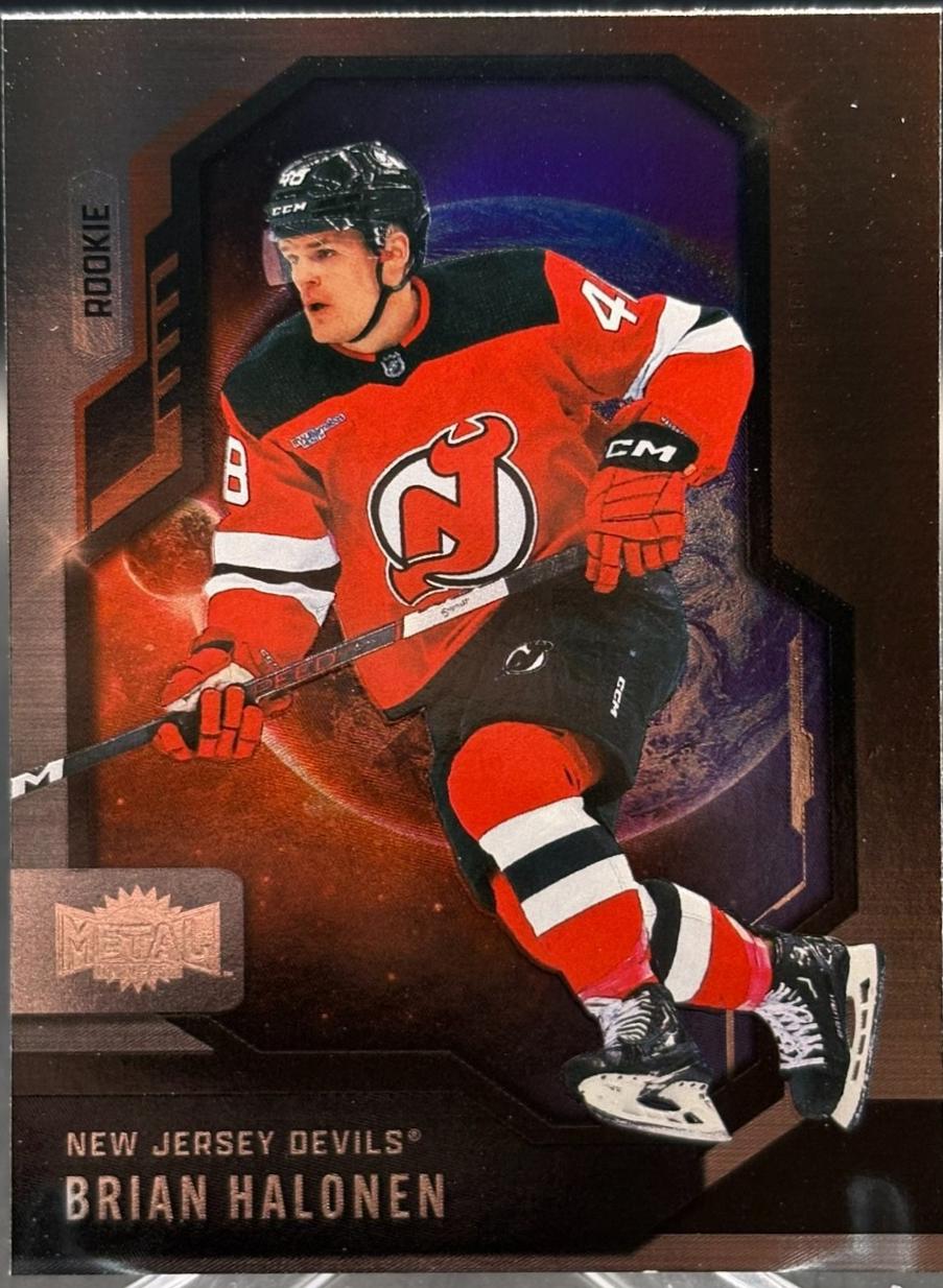 Brian Halonen #124 Hockey Cards 2024 SkyBox Metal Universe