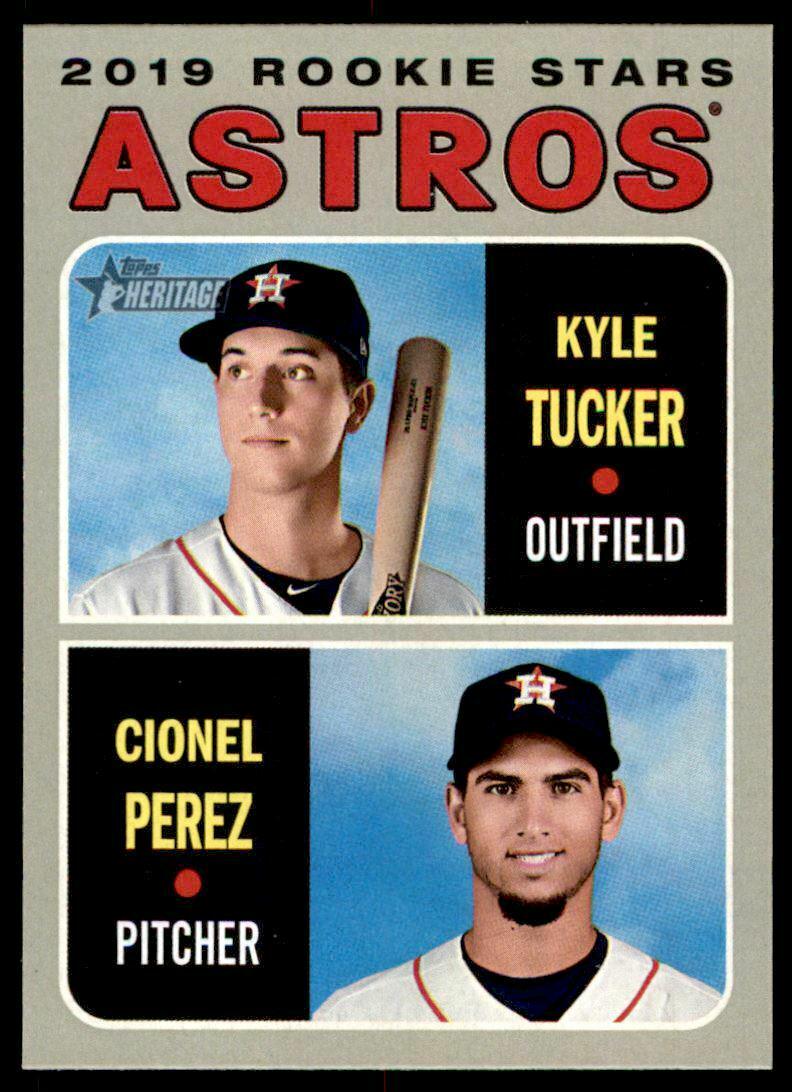 Kyle Tucker, Cionel Perez #227 Baseball Cards 2019 Topps Heritage