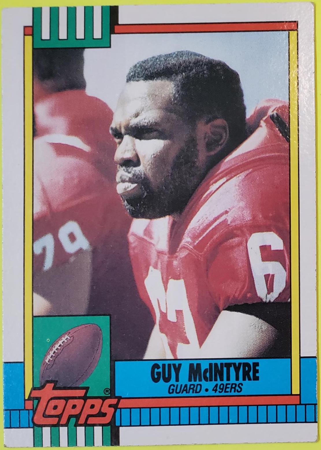 Guy McIntyre #11 Football Cards 1990 Topps Tiffany