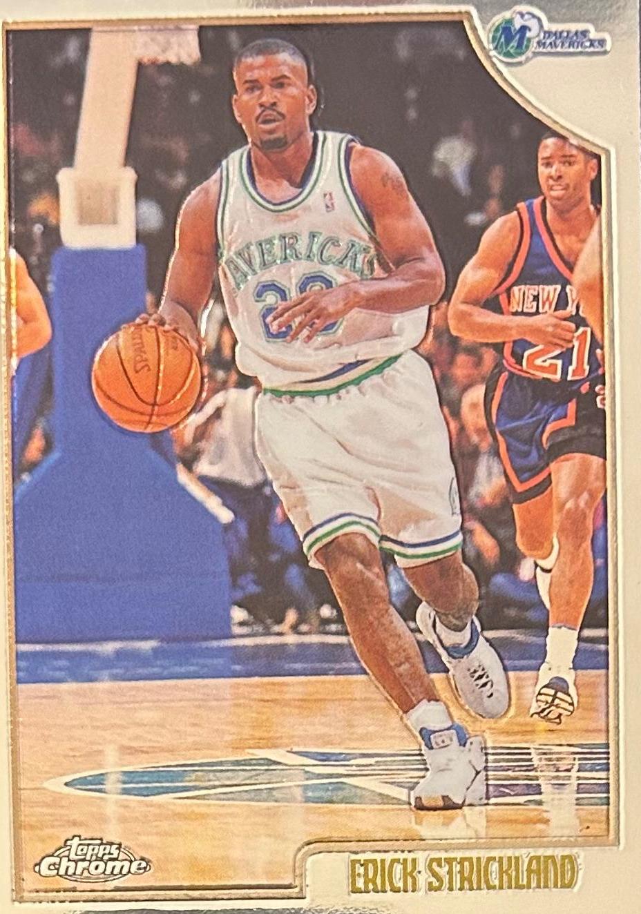 Erick Strickland #15 Basketball Cards 1998 Topps Chrome