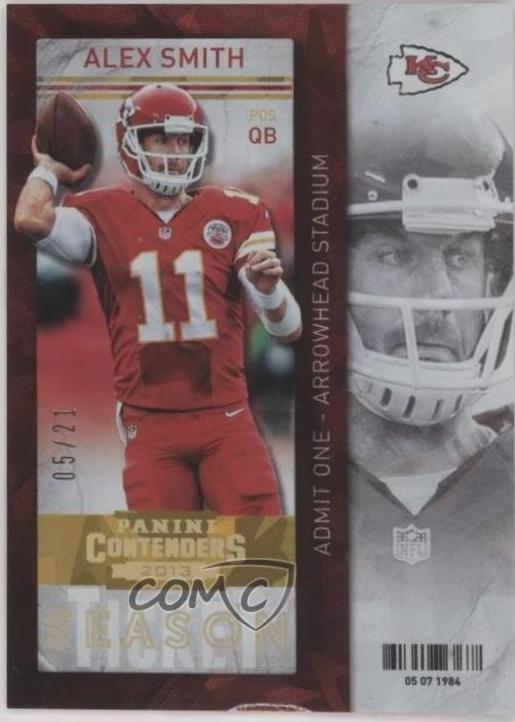 Alex Smith [Cracked Ice Ticket] #30