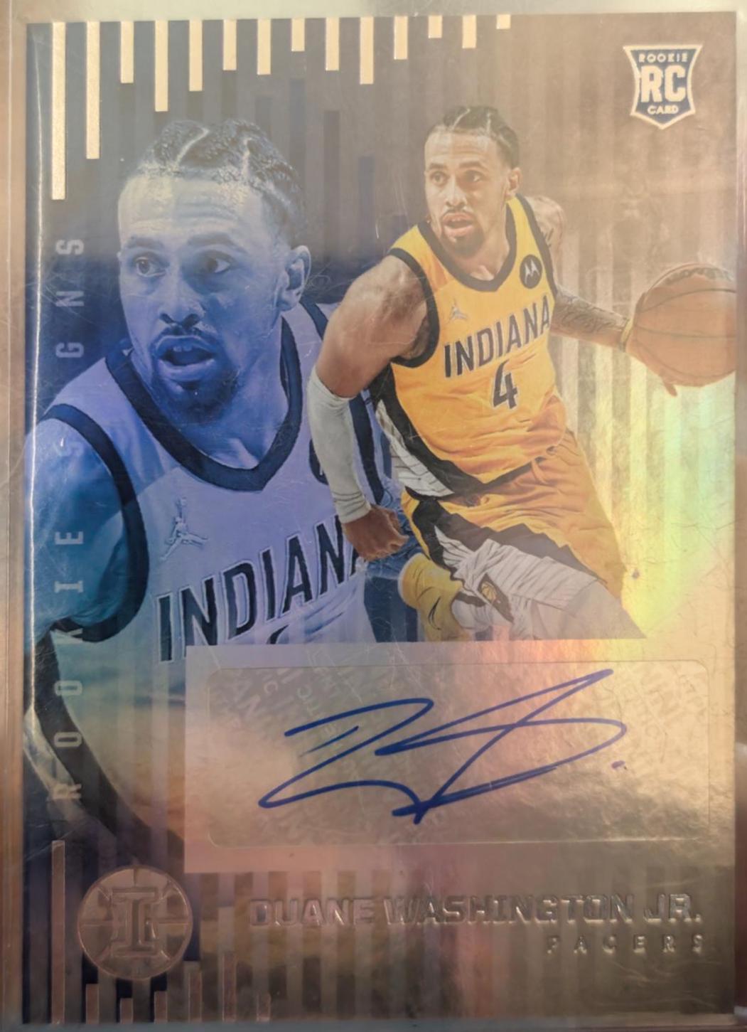 Duane Washington Jr #RS-DWZ Basketball Cards 2021 Panini Illusions Rookie Signs