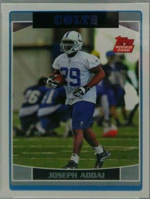 Joseph Addai #IND11 Football Cards 2006 Topps Team Set Colts