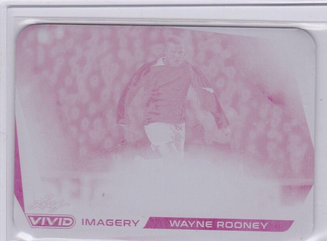 Wayne Rooney #VI-WR1 Soccer Cards 2022 Leaf Vivid Imagery