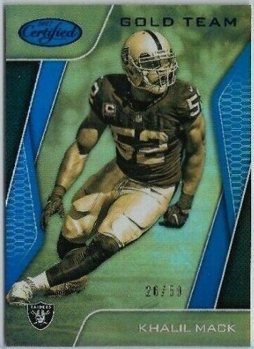 Khalil Mack #GT-KM 2017 Panini Certified Football Gold Team