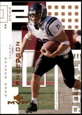 Damien Anderson #277 Football Cards 2002 Upper Deck MVP