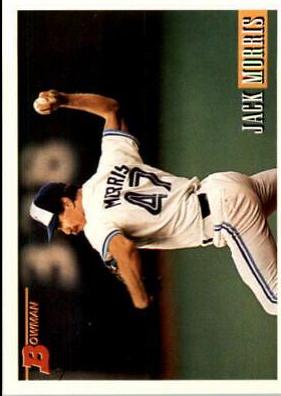 Jack Morris #463 1993 Bowman Baseball