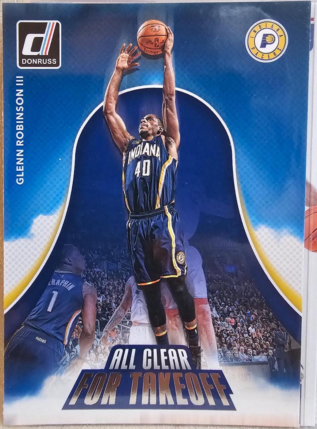 Glenn Robinson III #3 Basketball Cards 2017 Panini Donruss All Clear for Takeoff