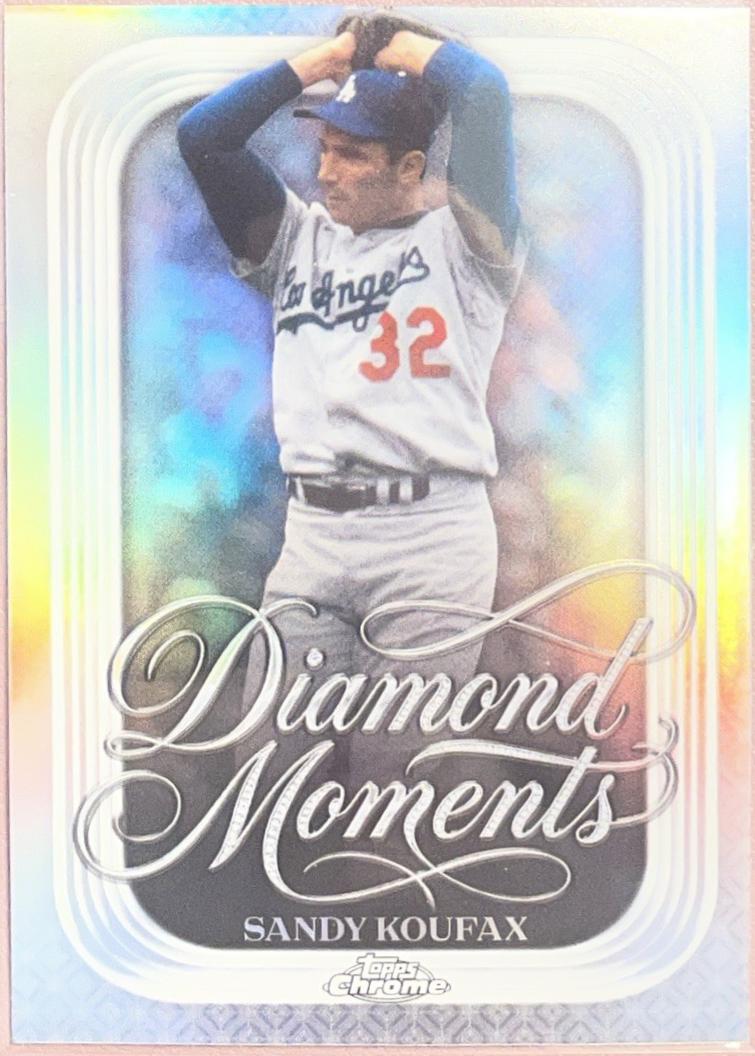 Sandy Koufax #DM-7 2026 Topps Chrome Baseball Diamond Moments