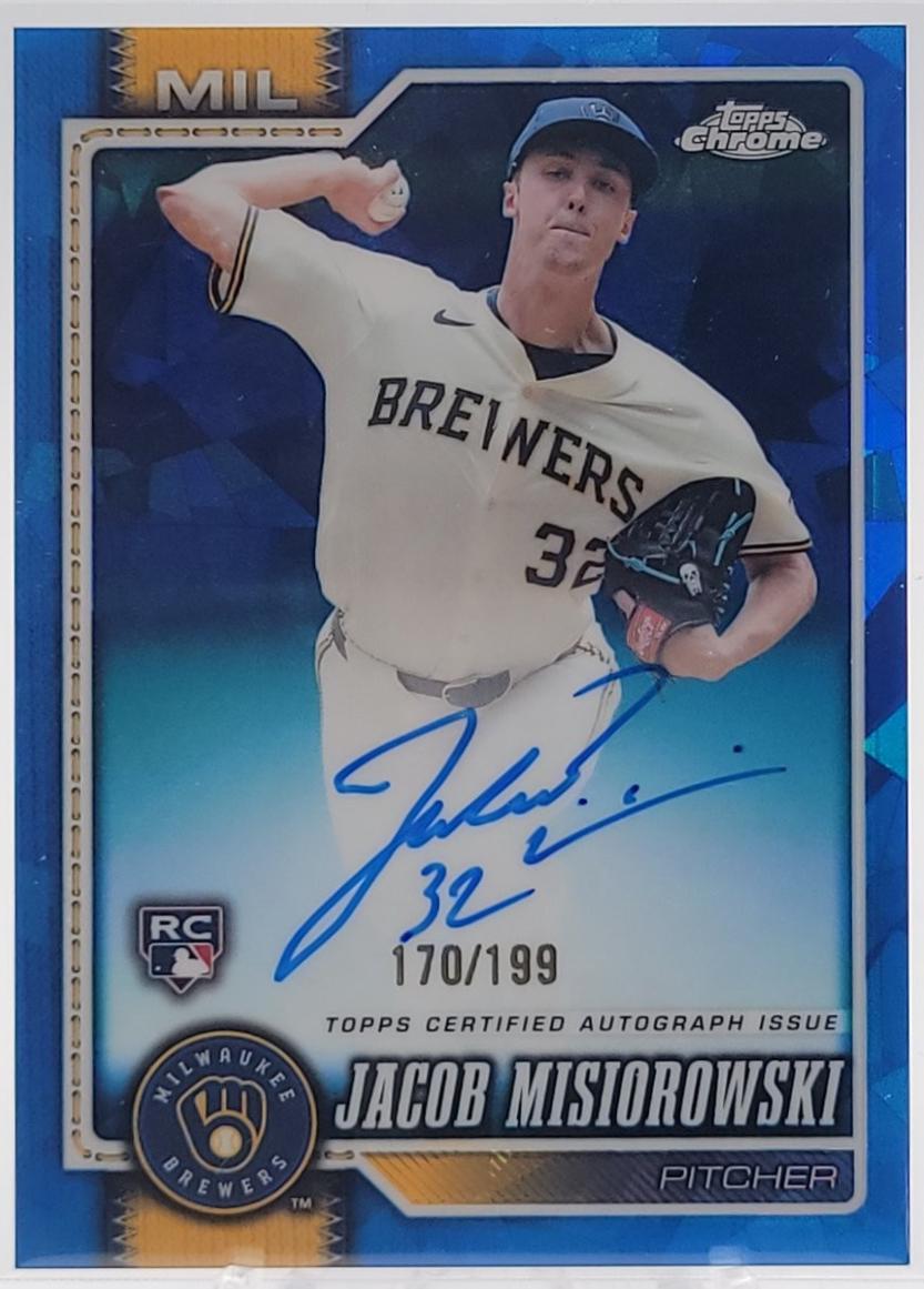 Jacob Misiorowski #RA-JM 2026 Topps Chrome Sapphire Autograph Baseball