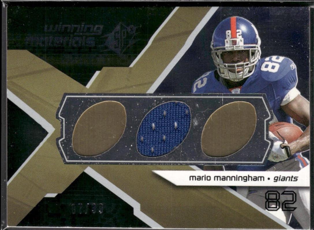 Mario Manningham [Logo] #WM-MM Prices | 2008 Spx Winning Materials ...