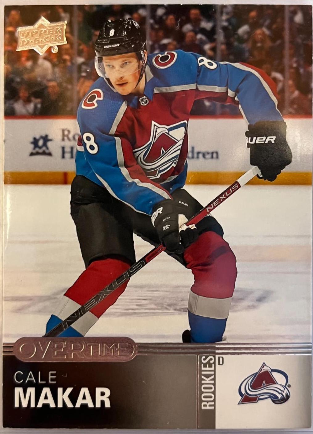 Cale Makar #60 Hockey Cards 2019 Upper Deck Overtime