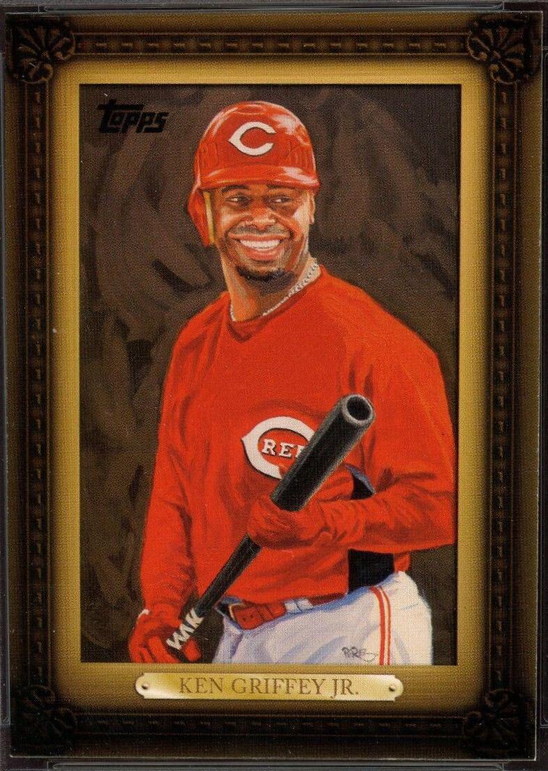 Ken Griffey Jr #3 Baseball Cards 2008 Topps Dick Perez Sketch Preview